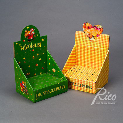 คุณภาพ  Customizable Highly Visible Brown 1/4 Pallet Market Boxes For Branding โรงงาน